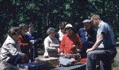 S0174 Alice Bennett; Charlotte Murphy; Charlotte Reinfuss; girl scout picnic
